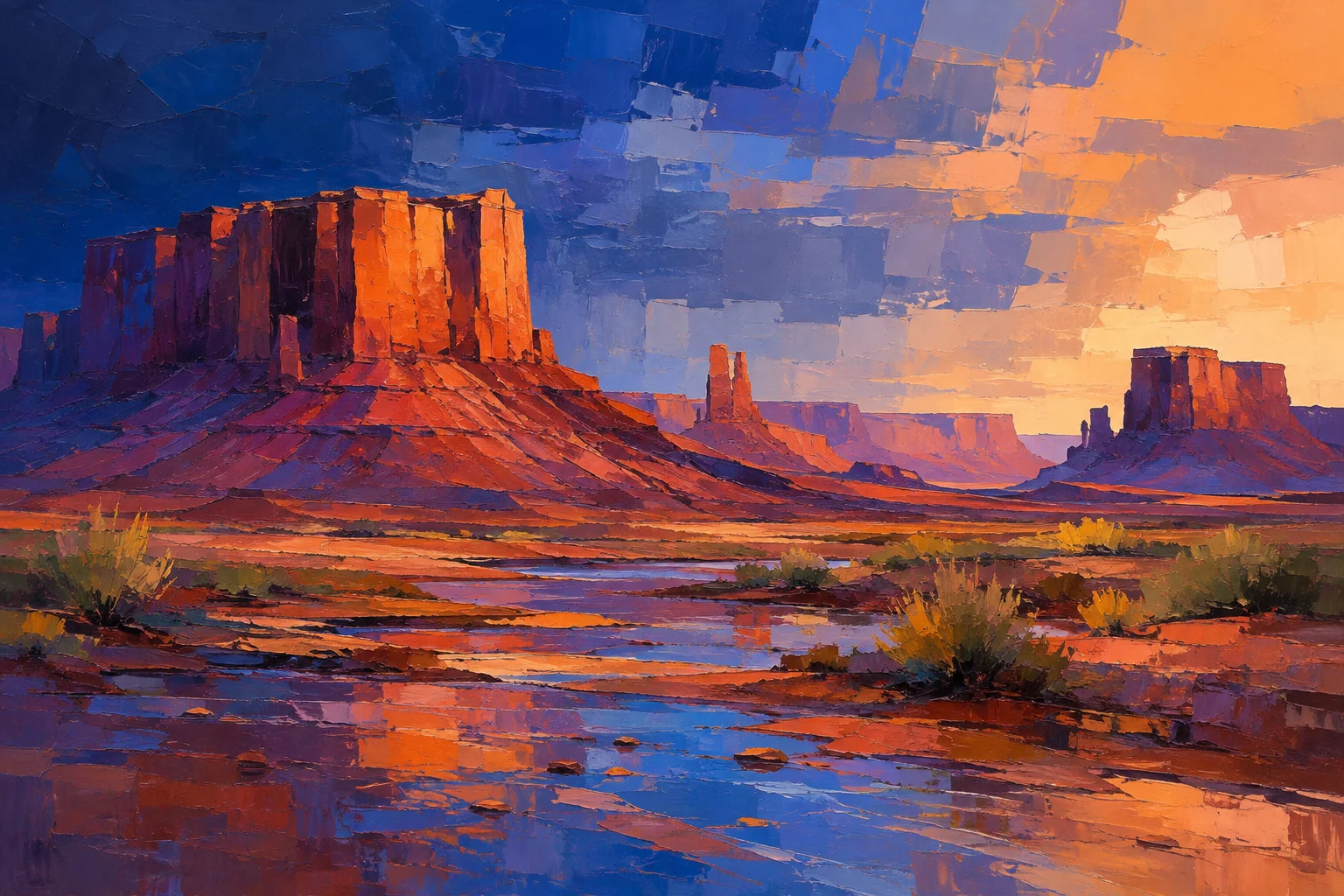 Looking closely: Mesa After Rain